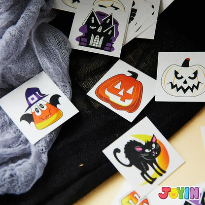 144 PCS Halloween Glowing Temporary Tattoos for Kids, 12 Designs Luminous Tattoo stickers – Ventayo