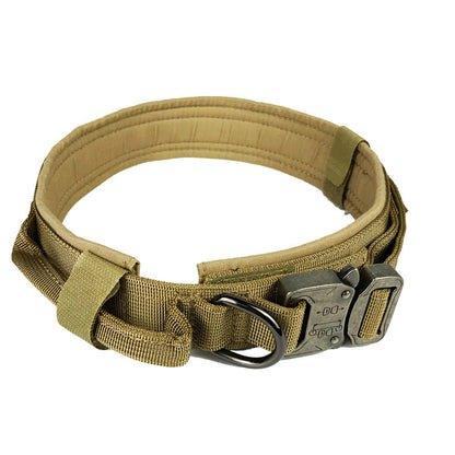 Hernaðarhalsband og taumur