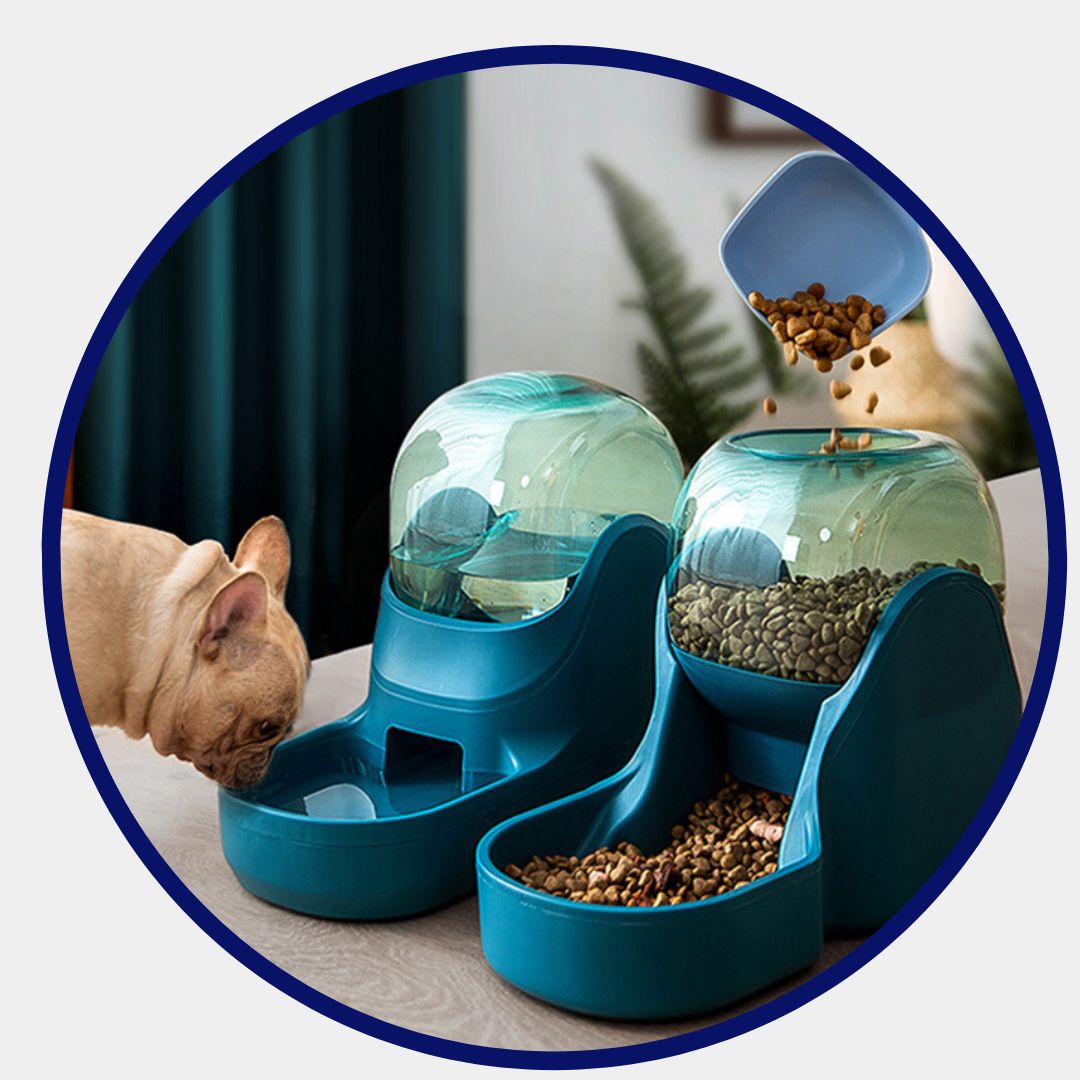 Automatischer Haustier-Wasserbrunnen Futterspender – USB-betriebener Wasserautomat für Katzen & Hunde mit gefiltertem Durchfluss