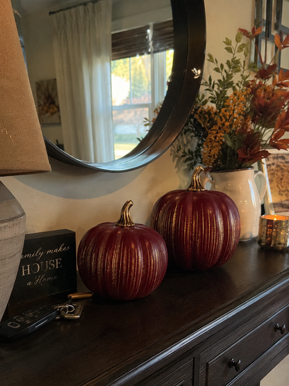 Decorative Twinkling Glass Pumpkin Light – Ventayo