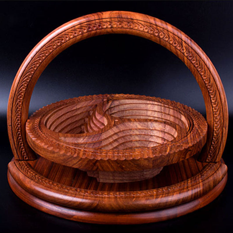 Handmade Timbered Fruit Plate of Artistry
