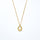 Clytia Love Natural Moonstone Necklace，925 Silver, 18k Gold Plated