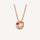 Clytia Love Serpenti Necklace,925 Silver,18k Rose Gold Plated,Red Agate