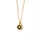 Clytia Love Moon And Stars Necklace，925 Silver, 18k Gold Plated，Black Onyx