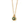 Clytia Love Moon And Stars Necklace，925 Silver, 18k Gold Plated，Green Malachite