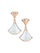 Clytia Love Divas'Dream Earring,925 Silver,18k Gold Plated,Mother of Pearl