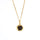 Clytia Love Natural Tea Crystal Long Necklace，925 Silver, 18k Gold Plated