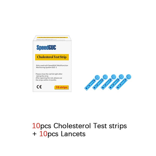 Cholesterol & Uric Acid Strips + Lancets