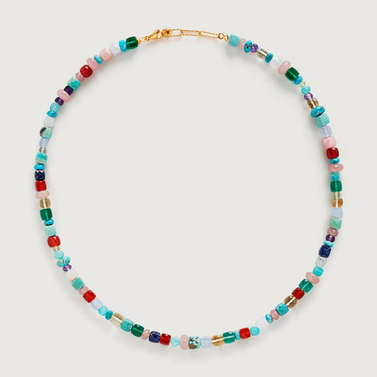 Natural Gemstone Beaded Necklace