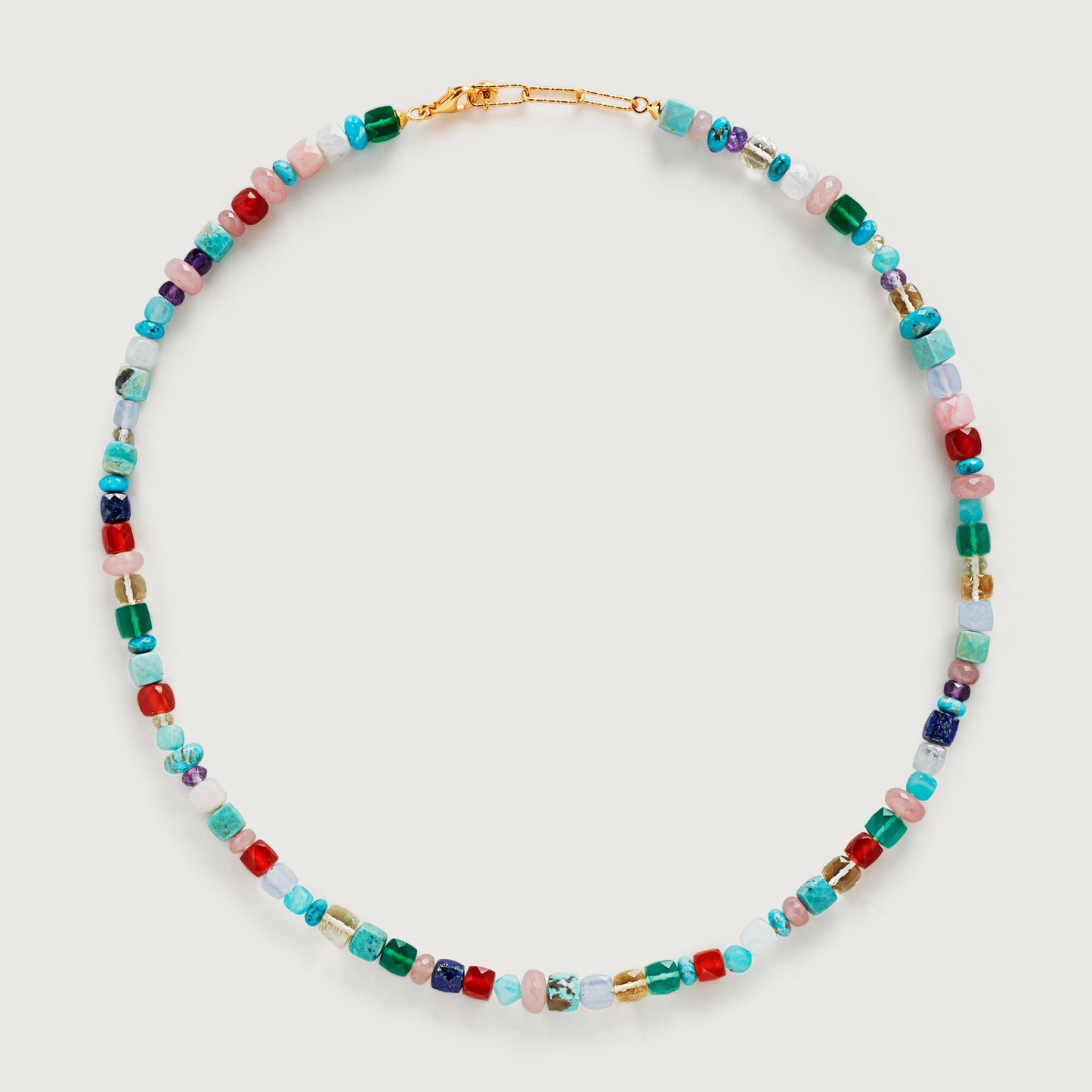 Clytia Love Natural Gemstone Beaded Necklace