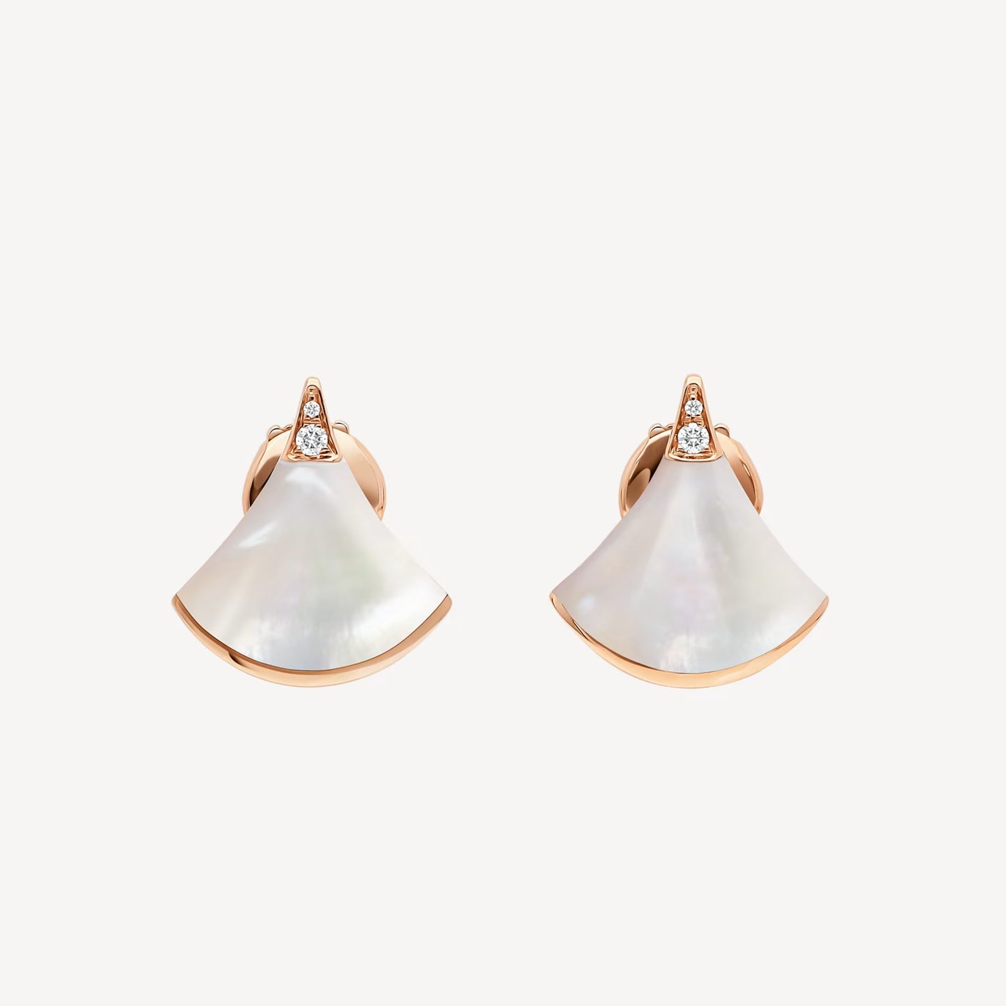 Divas'Dream Earring,18k Gold Plated,Mother of Pearl