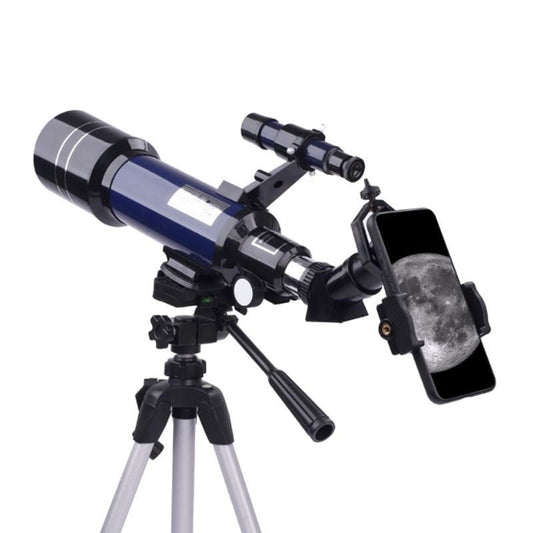 Télescope spatial Pro pour débutants équipé d'un grossissement 150X et d'une lentille Barlow 3X bleue