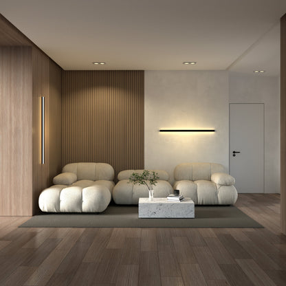 Lámpara de pared lineal minimalista con iluminación ambiental LED