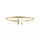 T Bangle,18k Yellow Gold Plated,Mother of Pearl,Inlaid cubic zircon