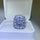 Luminous Charm 3 Carat Moissanite Silver Ring