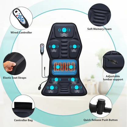 Masseuse complète du dos avec chaleur