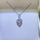 Hearts Aglow 2 Karat Moissanit Sterlingsilber Anhänger Halskette
