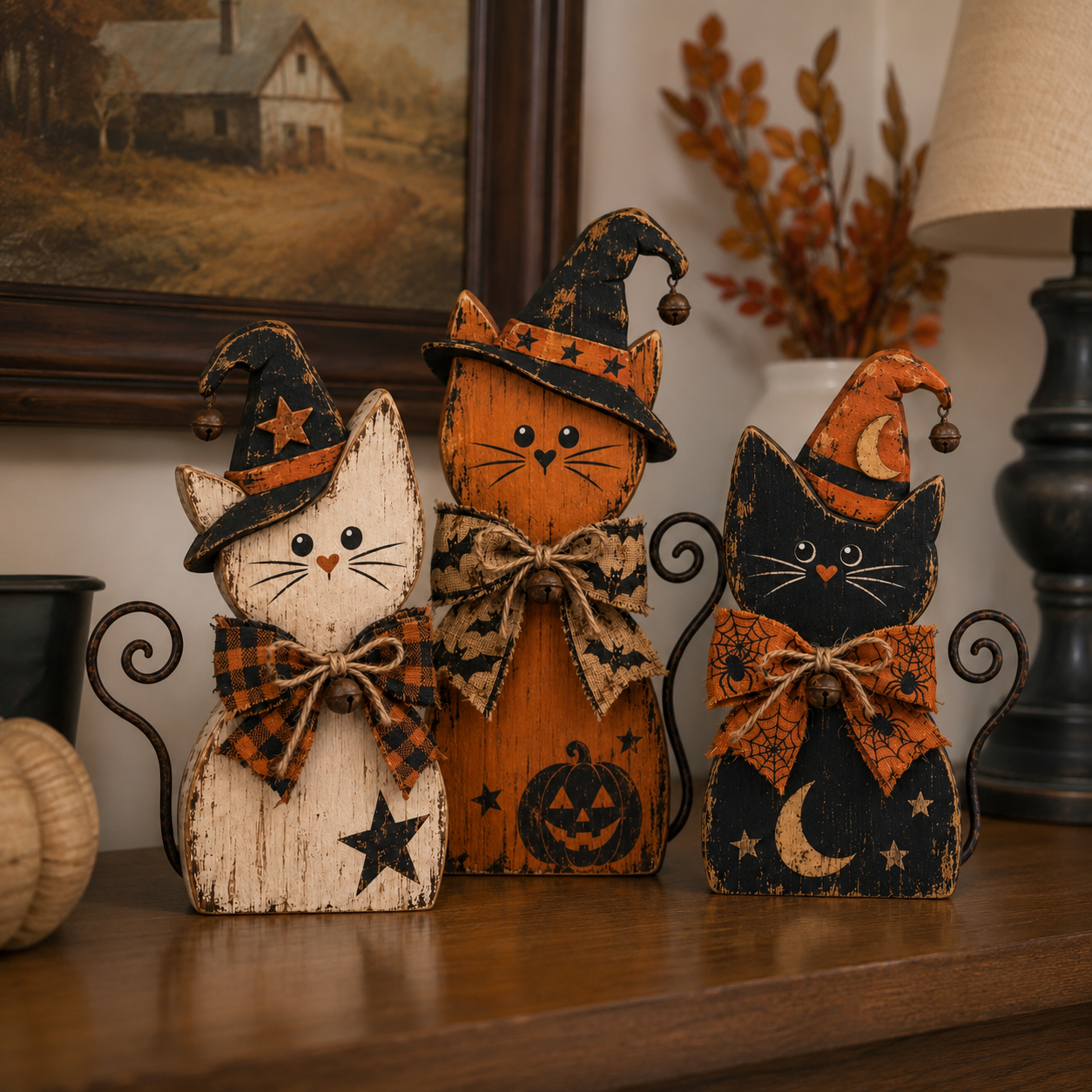 SpookyNest – Retro Halloween Tabletop Decor Collection