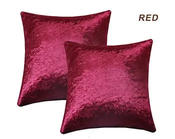 2 Pack Glowing Velvet Cushion Covers