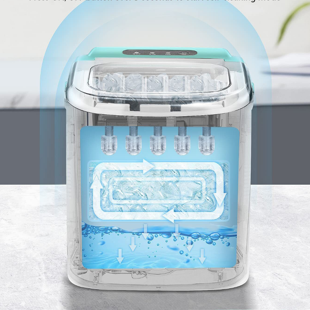 Portable Large Capacity Countertop Nugget Ice Cube Maker Machine