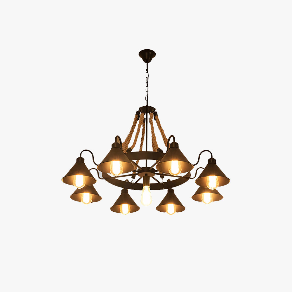 Vintage industriële hanglamp kroonluchter verlichting