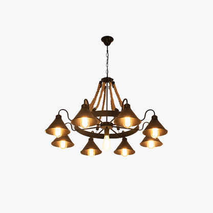 Vintage industriële hanglamp kroonluchter verlichting