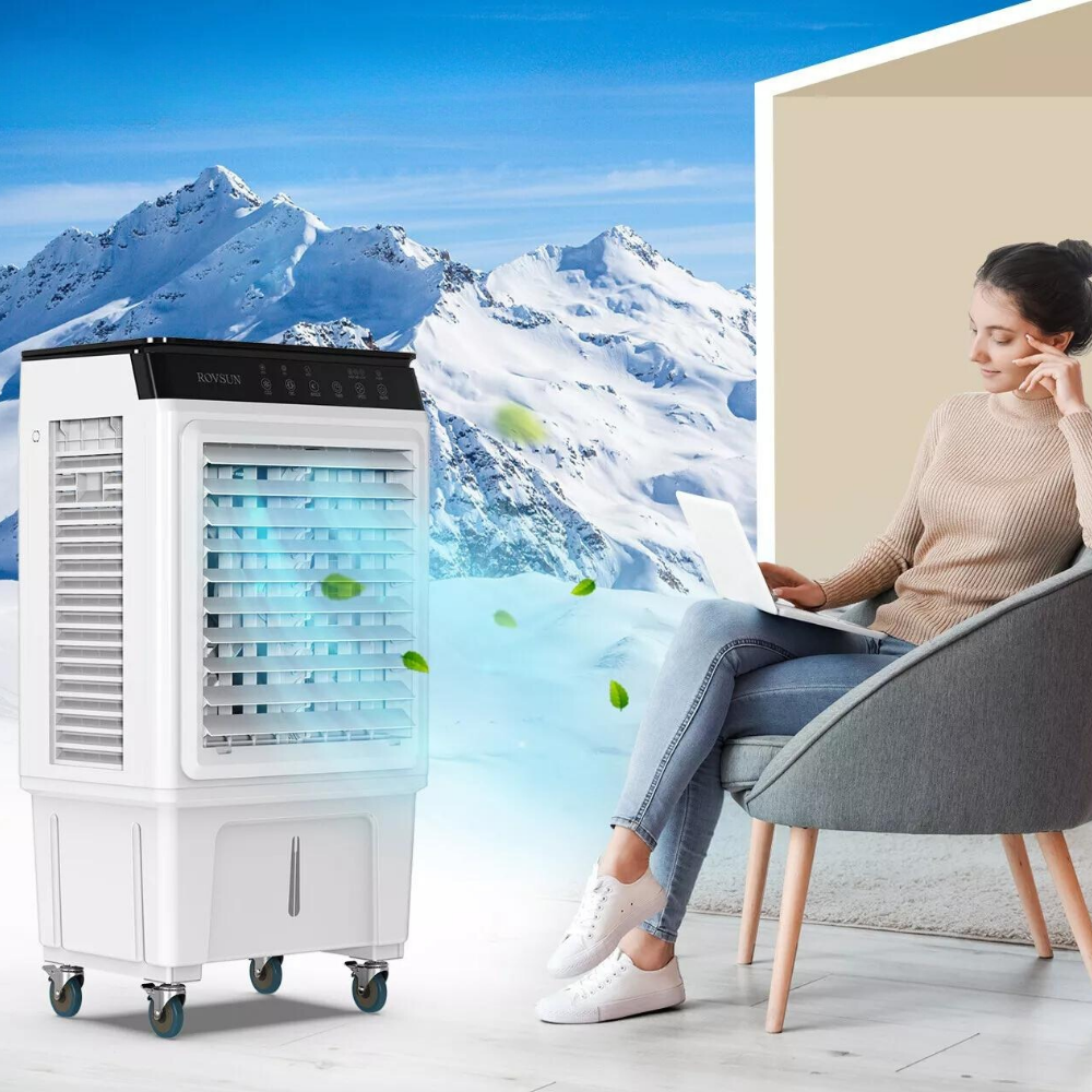 HiBreeze Standing Cooler Fan - Evaporative Portable Cooling Fan