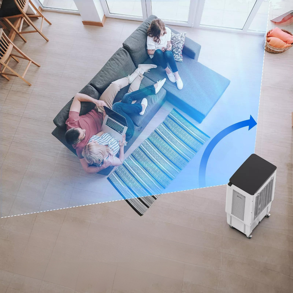 HiBreeze Standing Cooler Fan - Evaporative Portable Cooling Fan