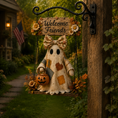 Haunted Welcome Porch Décor Sign – Ventayo