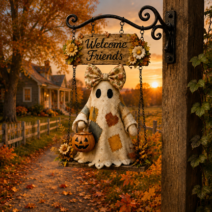 Haunted Welcome Porch Décor Sign – Ventayo