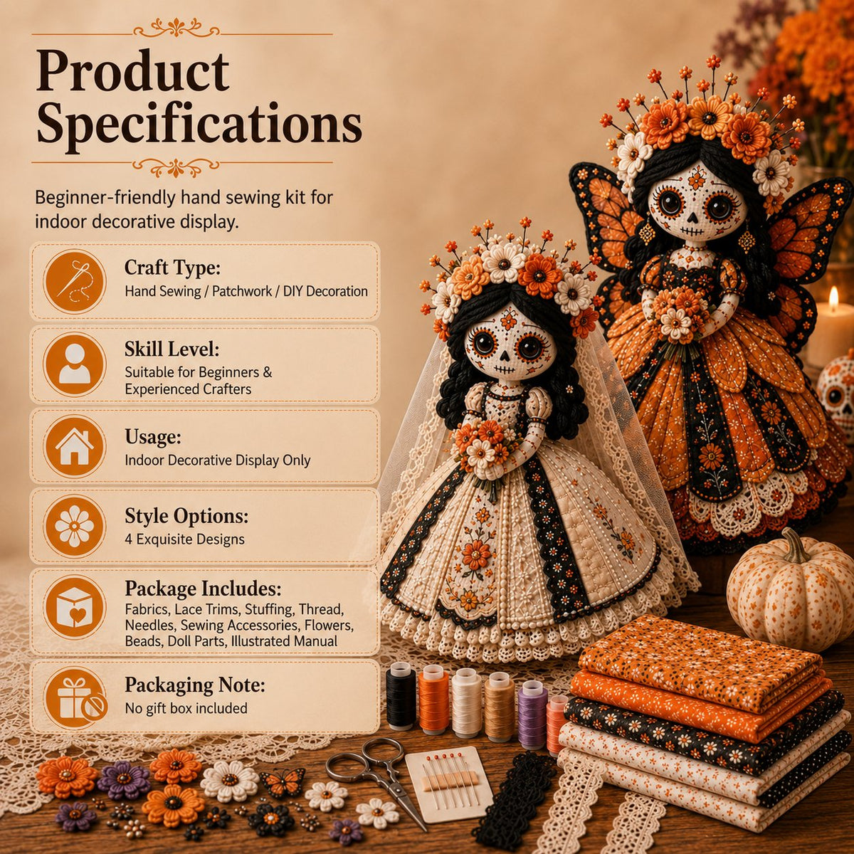 Day of the Dead DIY Doll Kit – Ventayo