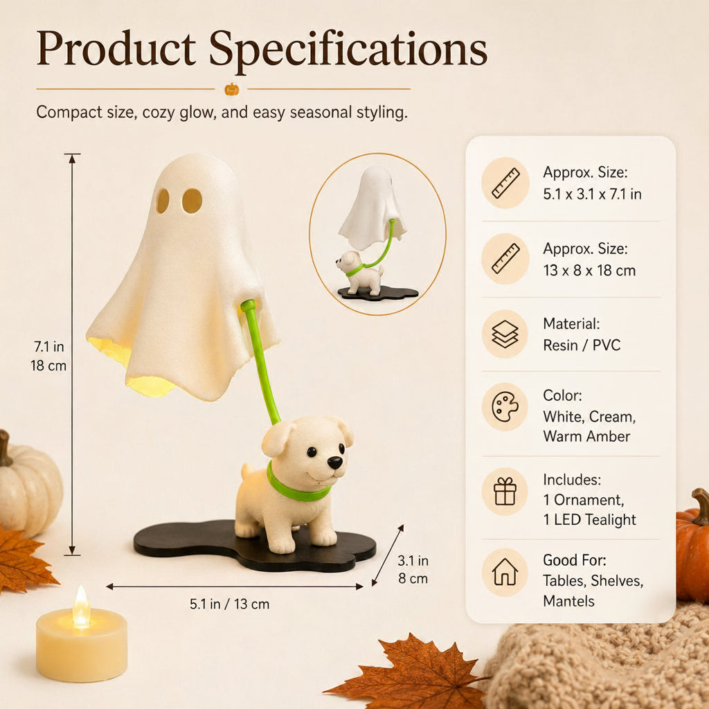 Halloween Puppy Ghost Ornament – Ventayo