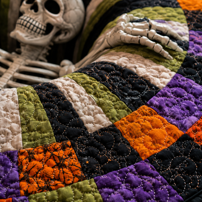 SpookyPortal – 3D Skeleton Vortex Halloween Rug