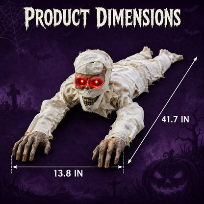GravePulse – Glowing Red Eyes Crawling Horror Mummy
