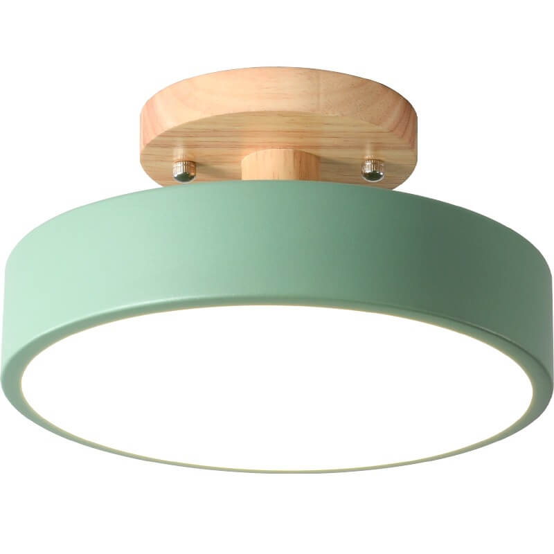 Lámpara de techo semiencastrada redonda LED escandinava