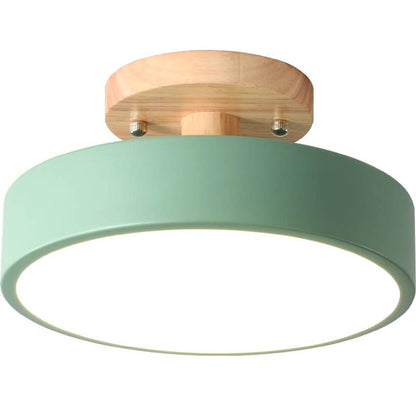 Lámpara de techo semiencastrada redonda LED escandinava