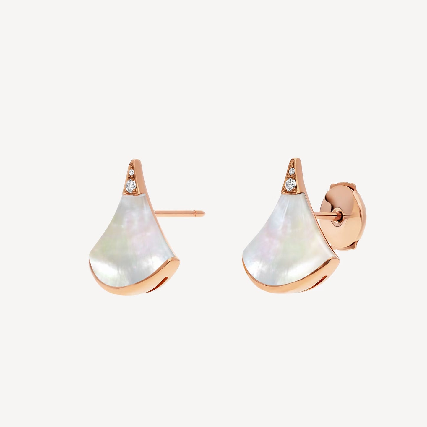 Divas'Dream Earring,18k Gold Plated,Mother of Pearl