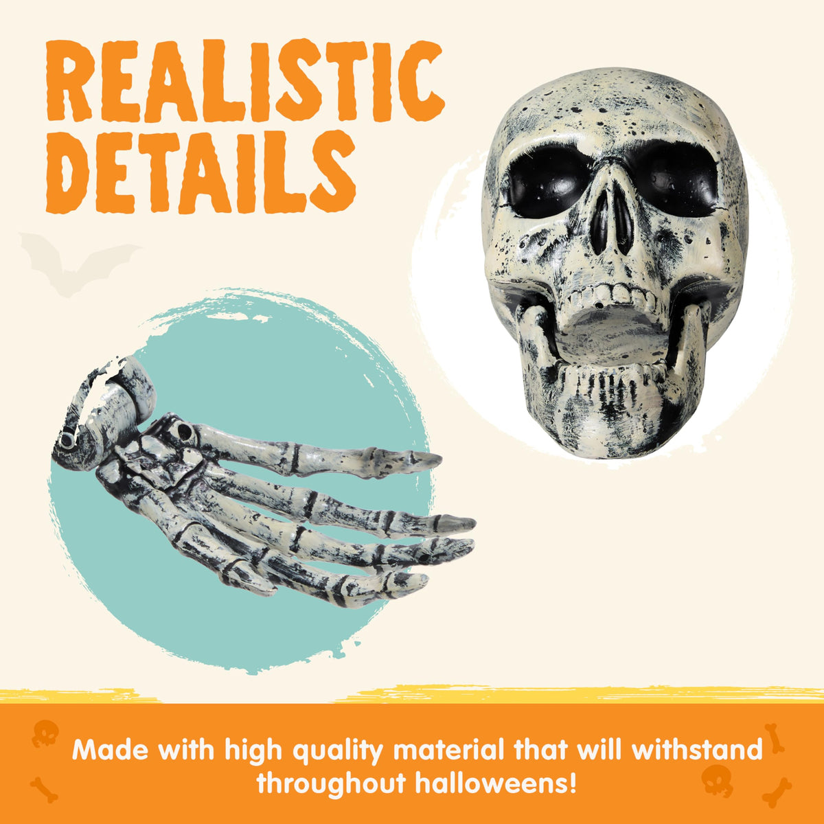 5 Pcs Life Size Skeleton Halloween Decorations Outdoor – Ventayo