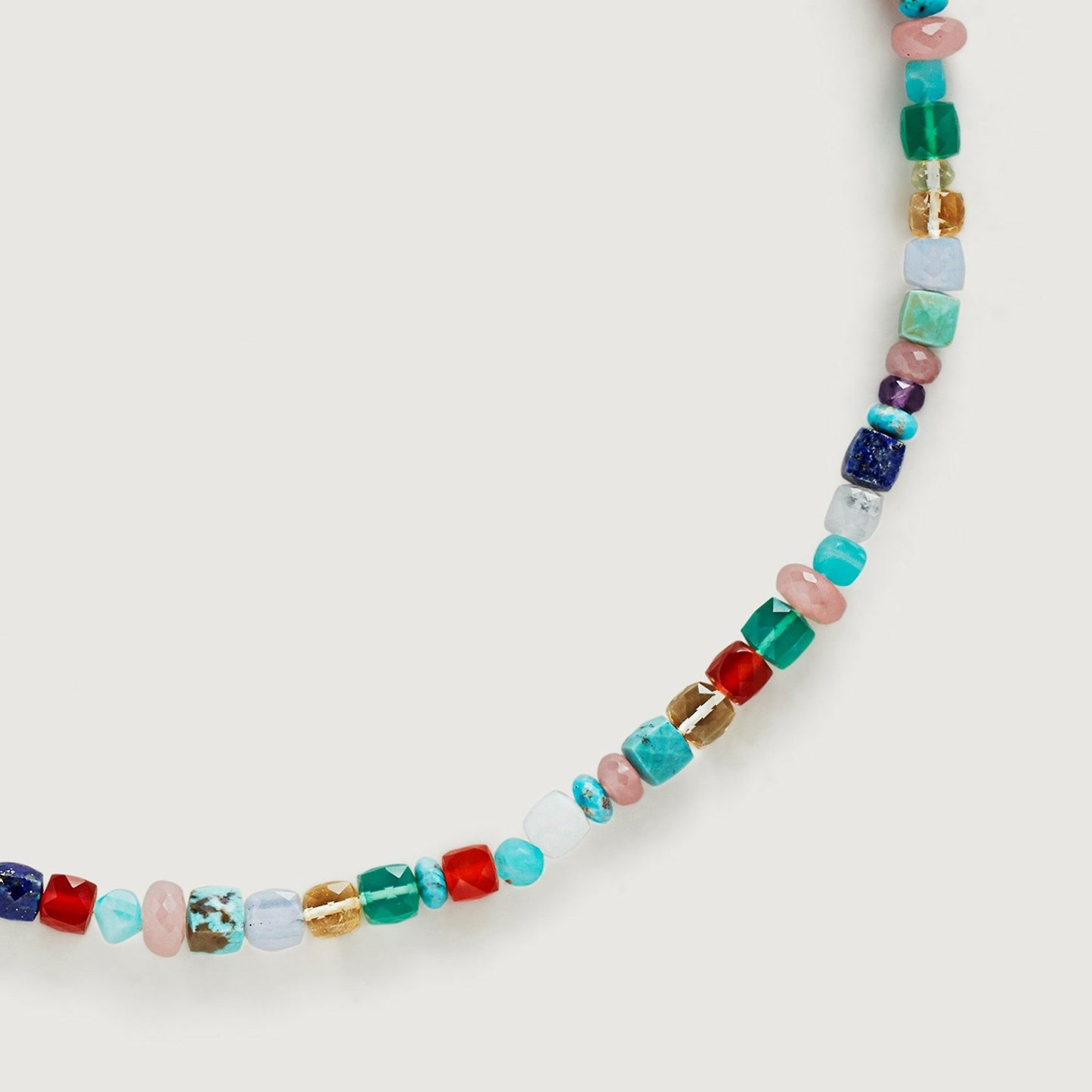 Clytia Love Natural Gemstone Beaded Necklace