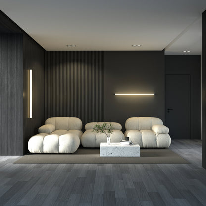 Lámpara de pared lineal minimalista con iluminación ambiental LED