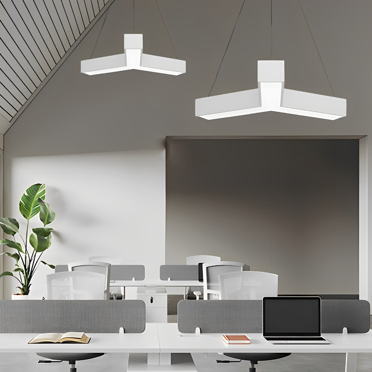 Grandview Modern Geometric DIY Office Chandelier LED Hanging
