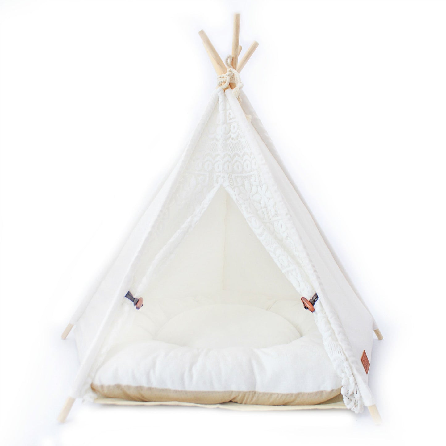 Designer hvit kjæledyr-teepee
