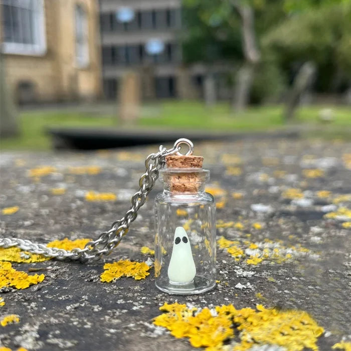 Radiant Ghost Charm Necklace – Ventayo