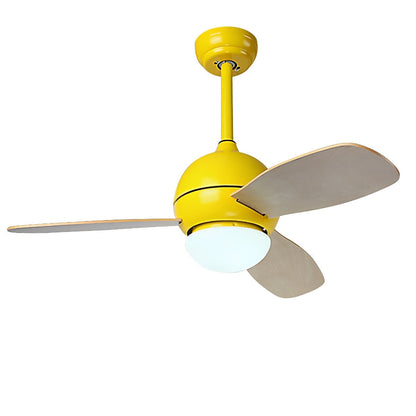 מאוורר תקרה פדל LED נורדי מינימליסטי עם שלט רחוק מהירות רוח מתכווננת
