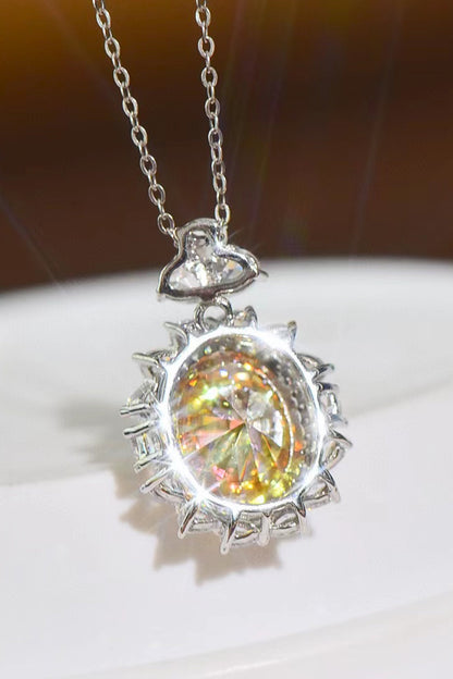 Solar Radiance 5-Carat Moissanite Pendant Necklace