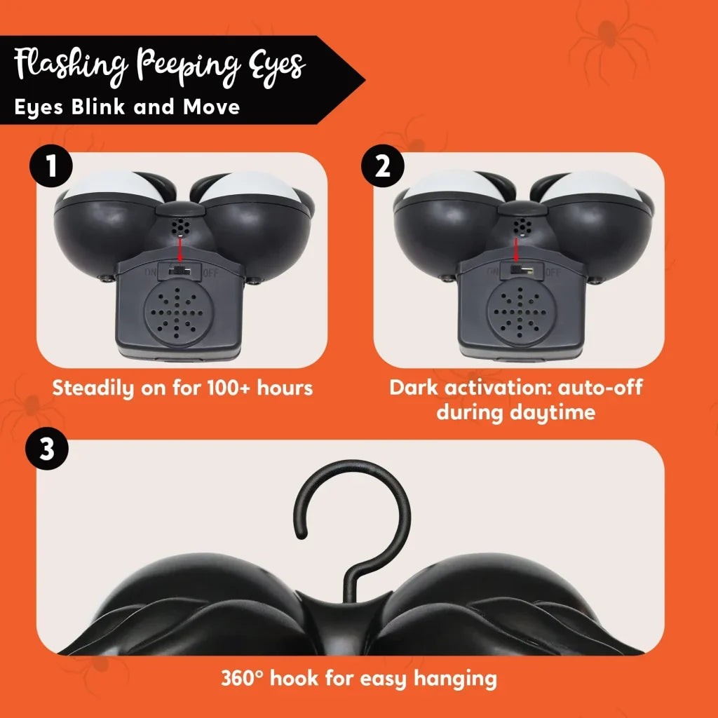 3Pcs Halloween Animated Flashing Peeping Eyes – Ventayo