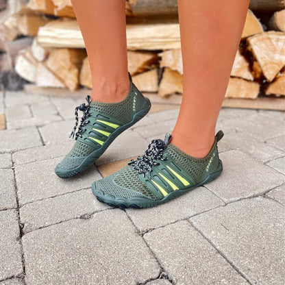 Breathable Barefoot Shoes Outdoor Unisex Green