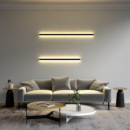 Lámpara de pared lineal minimalista con iluminación ambiental LED