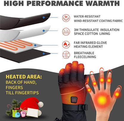 Electric Waterproof/Snowproof Heated Gloves