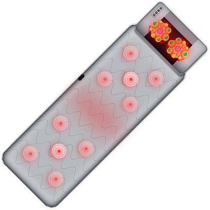 Heated Electric Full Body Massage Mat – Portable Foldable Mattress Pad with Vibration